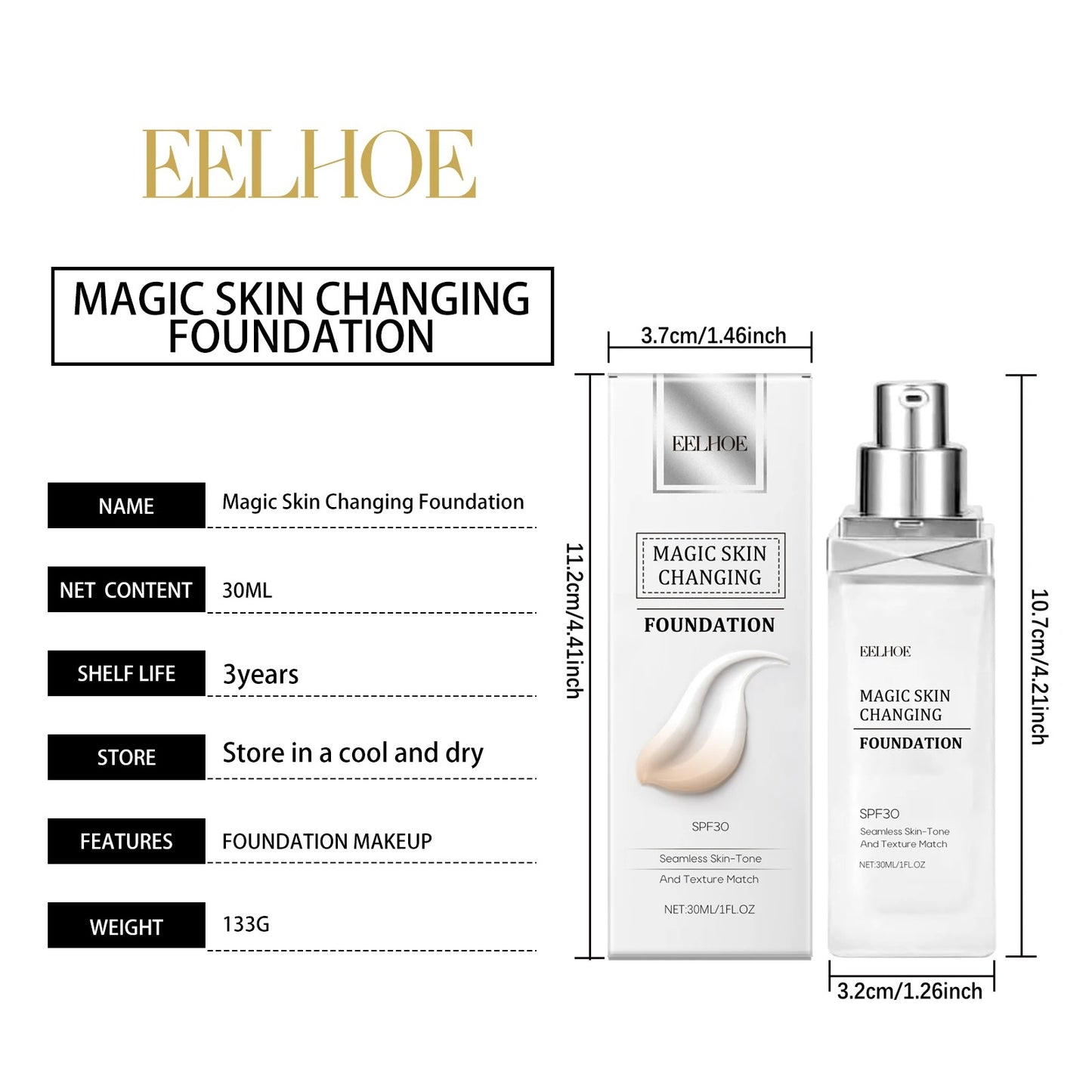 Magic Skin-Changing Foundation | Luveella™