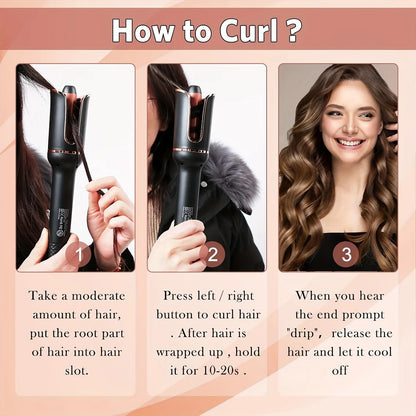 Automatic Hair Curler – Effortless Curls in Seconds | Luveella™