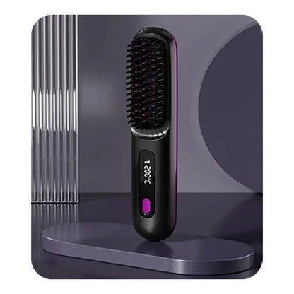 One-Step Portable Hair Straightening Brush | Luveella™