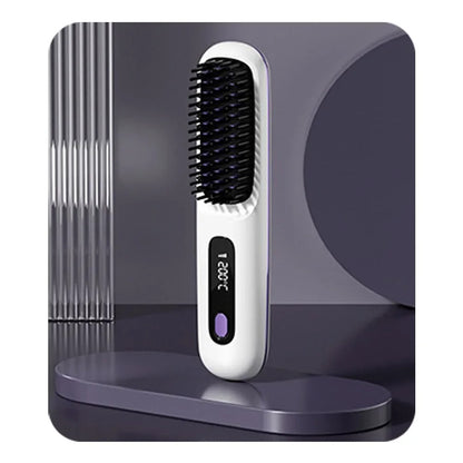 One-Step Portable Hair Straightening Brush | Luveella™